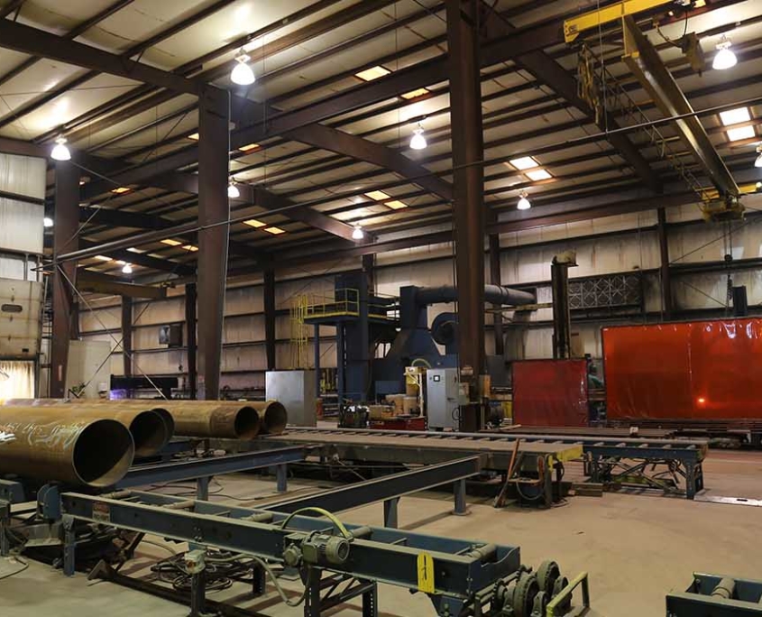 interior view of pipe shop